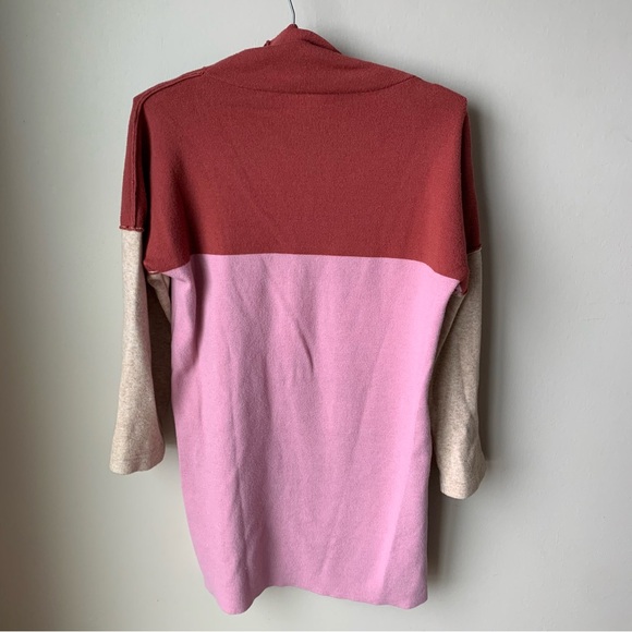 VICI color block cowl neck sweater dresss - Picture 9 of 10